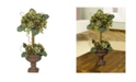 Nearly Natural Artichoke Topiary Silk Flower Arrangement